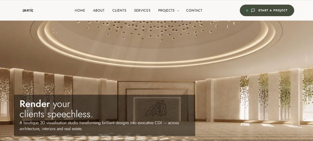 Galactic Media website screenshot